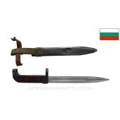 Bulgarian Type 1 Bayonet, Bent Scabbard *Good*