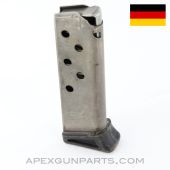 Walther PPK Magazine, 6rd, W/Plastic Finger Rest, Light Rust .380/9mm Kurz *Good*