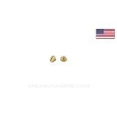 2 Grip Screws, Luger - Brass