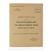Model 1953 Rifle Scope Technical Guide for Semi-Automatic Rifles Models 1949 & 1949-56, 2nd Edition, Paperback, Translation from Original *NEW*