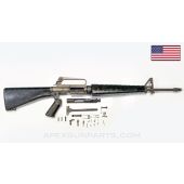 Colt 603 M16 Parts Set, 20" Barrel, Machined Forward Assists, Triangle Handguards, Grey Finish, 1/12, 5.56 NATO *Good*
