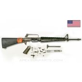 Colt 601 M16 Parts Set, 20" Pencil Barrel, Colt Canadian Short "CS" Buttstock, Chrome Slickside Carrier Assembly, Duckbill Flash Hider, 5.56 NATO *Good*