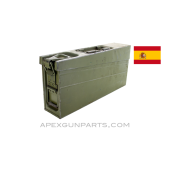 Spanish MG-3 Ammo Can, Green w/Carry Handle, 7.62 NATO, *Good*