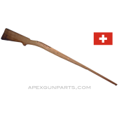 Swiss Schmidt-Rubin 1911 Wood Stock, 48.75", Unfinished, No Parts Fitted, *Very Good* 
