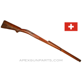 Swiss Schmidt-Rubin 1911 Wood Stock, 48.75" with Handguard, No Metal Parts, *Good* 