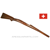 Swiss Schmidt-Rubin K31 Wood Stock, 41&quot; with Handguard, No Metal Parts, *Good* 