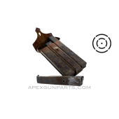 Steyr MP34 (3) Magazines in Leather Pouch, 32rd, 9x19 Parabellum, WWII, *Good* 