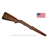 M1 Garand Stock, No Handguard, Walnut, *Fair w/Soldier Art* 
