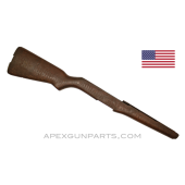 M1 Garand Rifle Stock, Springfield Armory WWII, No Metal, Walnut, S.A. / N.F.R., *Good*