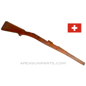 Swiss Schmidt-Rubin K11 Wood Stock, 40.75", with Handguard, No Metal Parts, *Fair* 