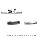 AK Front Sight Base Detent Plunger & Spring Set, AK47, NEW