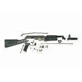 AK-74 Parts Kit, Black Polymer Stock Set, No Rear Sight Block, Hybrid of Bulgarian and Polish, 5.45x39 *Good* ONE-OFF