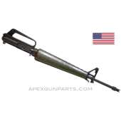 Colt 601 M16 Upper Assembly, 20" Barrel, w/Pistol Grip, Green Paint over Brown, Duckbill Flash Hider, *Very Good* 