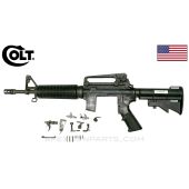 Colt M16A2 Commando (Marked) Parts Kit, Flat Top Upper w/ Carry Handle, 11.5&quot; Barrel, 3-Round Burst, Colt N1 4-Position Carbine Buttstock, .223/5.56 *Very Good* 