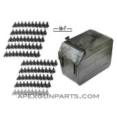 DShK 12.7mm Ammunition Can w/100 Rd Belt Set