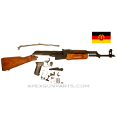 1966 'First Run' East German AK-47 MPi-KM Parts Kit, Wood Stock, Sanitized Trunnion, Blued, 7.62X39, *Excellent* 