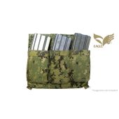 Eagle Industries A0R2 Triple M4 Magazine Pouch Placard, Velcro Backing, Missing Retention Bungee *Good*