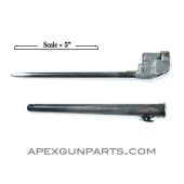 Enfield #4 Fabricated Spike Bayonet W/Scabbard, British