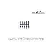 German GSG-522 .22 10 Piece Set of Front Sight Posts, NEW