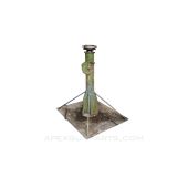 DShK Pedestal Mount w/Base, Crank Adjustable Height, Communist-Bloc Design, Green Paint *Good* 