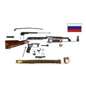 Russian Tula AKM Parts Set, Laminated Stock, 7.62X39, No Trunnion, *Excellent*
