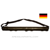 German WWII MG-34 Barrel Carrier (Laufschutzer), Steel w/Strap, Green Painted, *Good*