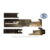 Browning M2 .50 Cal. LHSP, Bottom + Top Plates & Trunnion, Israeli Marked, FN Belgium, *Good to Very Good* 