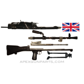 BREN Mk3 Parts Kit with Cut Receiver Pieces &amp; Demilled Barrel, .303 British, *Good* 