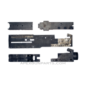 Display Gun Browning M2 .50 Cal. Left Hand Side Plate, Trunnion, Top Cover, Top & Bottom Plates, Stripped, Sold *As Is*