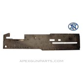 Browning M2 .50 Cal. Left Hand Side Plate, Stripped, Bead Blasted, FN Belgium, *Very Good* 