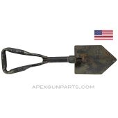 USGI Entrenching Shovel / E-Tool, Tri-fold Military, Heavy Use *Good* 