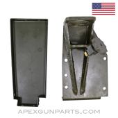 M48 Dashboard Machine Gun Mount for MB / GPW /  Jeep , Missing Bracket & Leg, Green Painted Steel *NEW*