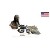 M25A1 Tanker Gas Mask w/Carry Bag and Accessories *Very Good* 