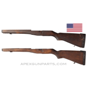 M14 Stock, 33.5", Wood, Refinished Brown, USGI, *Good* 
