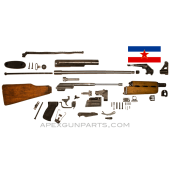 Yugoslavian M70B Milled Fixed Stock Parts Set, 7.62x39, w/*NEW* U.S. Barrel, *Good* 