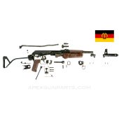 East German AK-74 Mpi-AKS-74n Side Folder Parts Kit, Plastic Furniture, Matching, No Side Rail, 5.45x39 *Very Good* ONE-OFF