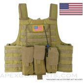 BAE/SDS CIRAS Plate Carrier Set Bundle, Coyote - Large *Very Good*
