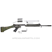 Rhodesian FAL Rifle Parts Kit, Original 21" Barrel, Painted Polymer Stock, 7.62X51 NATO, *Good* 