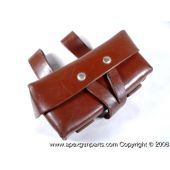 SKS Ammunition Pouch, Single Pocket, Leather, Romanian