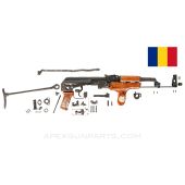Romanian M65 AK-47 Under Folder Parts Kit, Matching Numbers, Wood Reverse Foregrip, 7.62x39 *Very Good* 