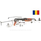 Romanian M65 AK-47 Under Folder Parts Kit, Matching Numbers, Wood Foregrip, 7.62x39 *Good* 