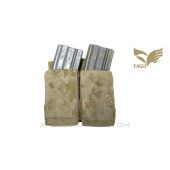 Eagle Industries A0R1 Double M4 Magazine Pouch, MOLLE Attachments, Plastic Retention Inserts, *Good*