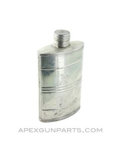 Oil Bottle, Bright Steel, Oval, Large