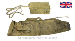 SPECIAL! BREN Gun Barrel Carry Case WITH Spare Parts Wallet, Canvas, *Good* 