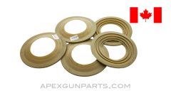 Canadian C3 / M69 Gas Mask Gaskets, Set of 5, *Good* 